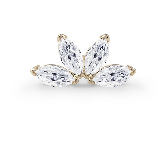 Quadruple Marquise Fan End