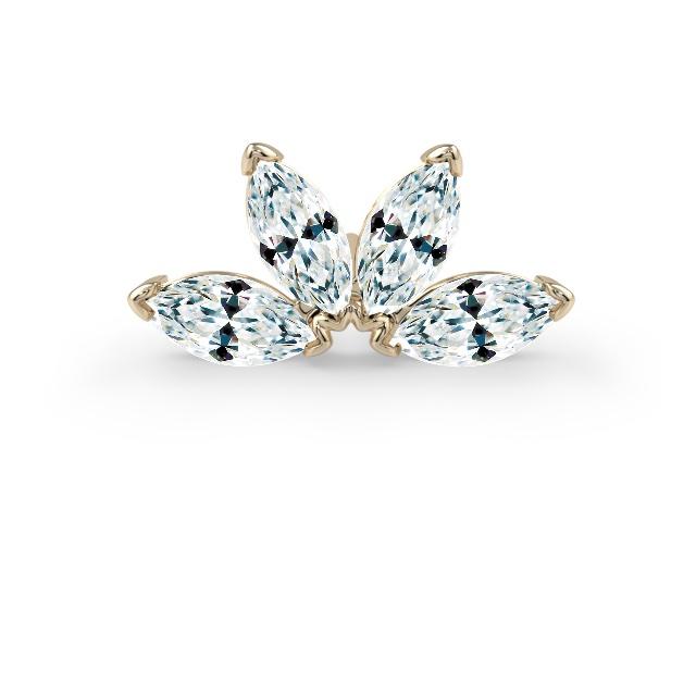 Quadruple Marquise Fan End