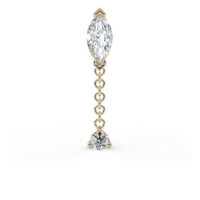 Prong-Set Marquise Dangle End