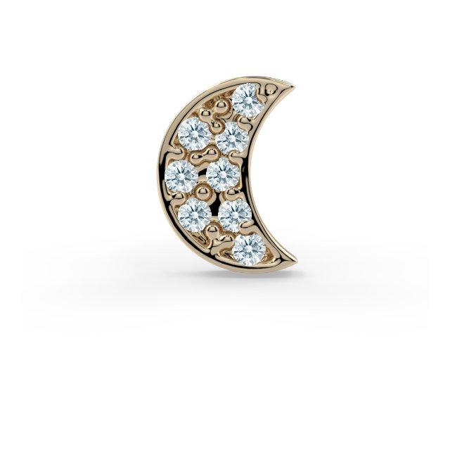 5mm Pave Moon End