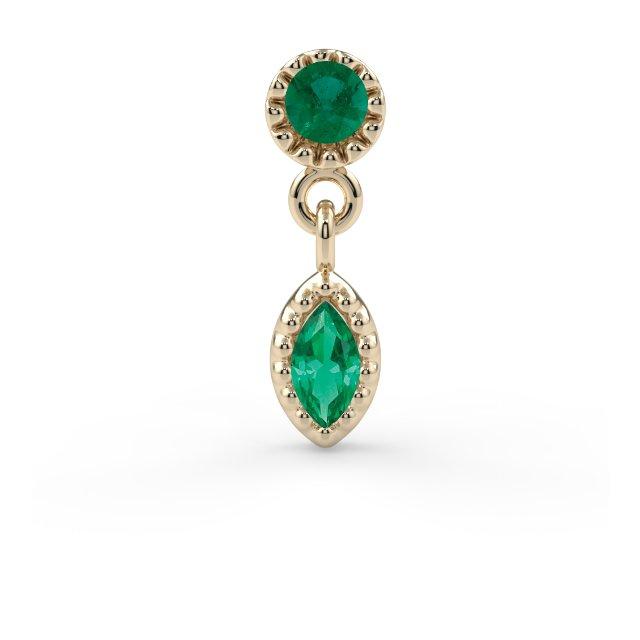Milgrain Marquise Dangle End
