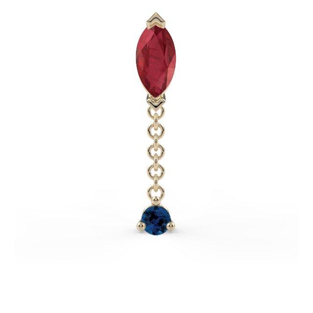 Prong-Set Marquise Dangle End