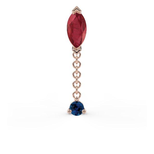 Prong-Set Marquise Dangle End