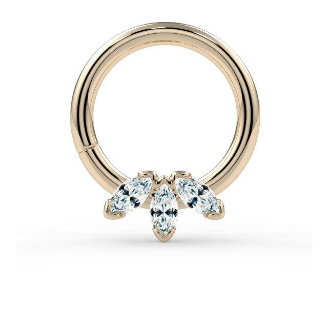Triple Marquise Seam Ring