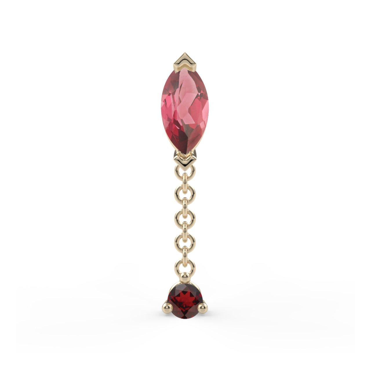 Prong-Set Marquise Dangle End