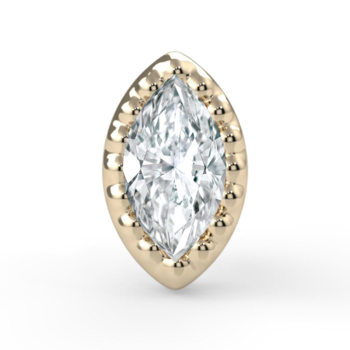 Milgrain Marquise Bezel End