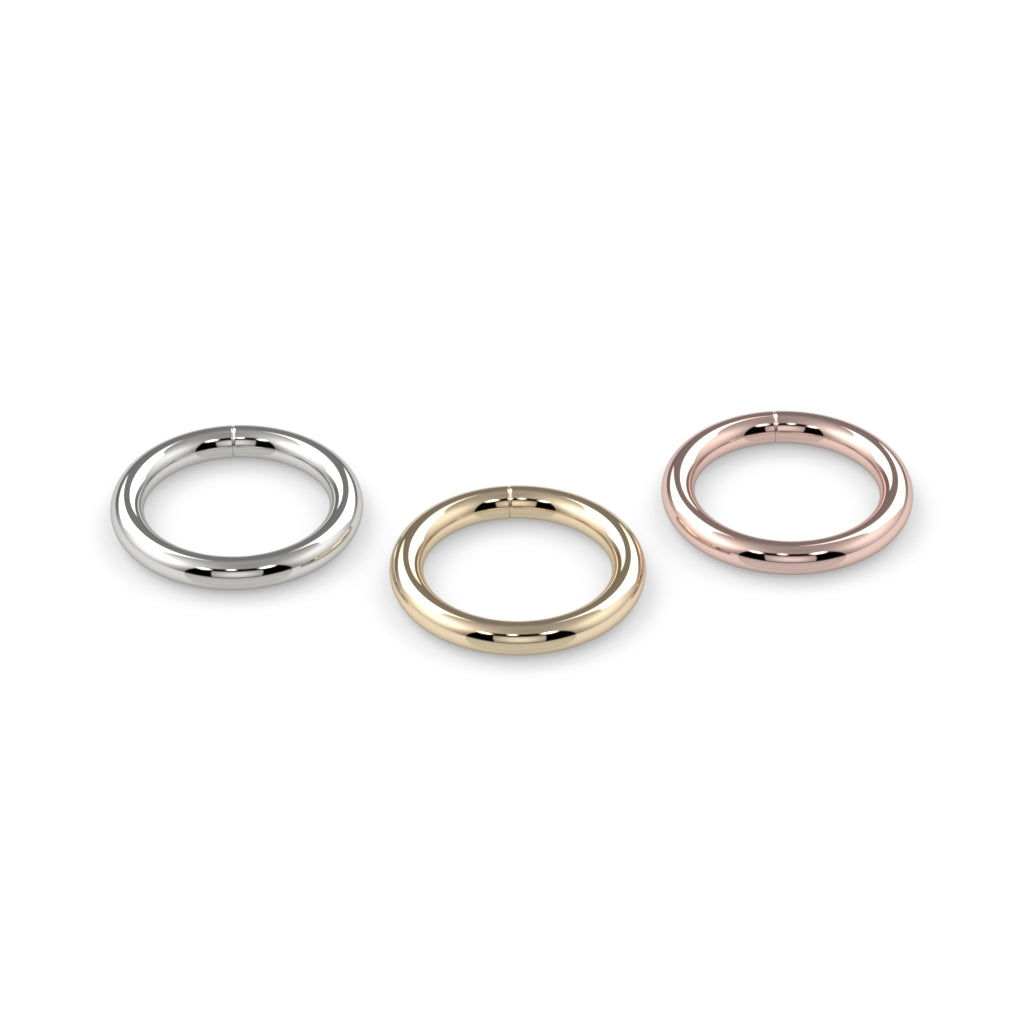 14K Gold Seam Rings