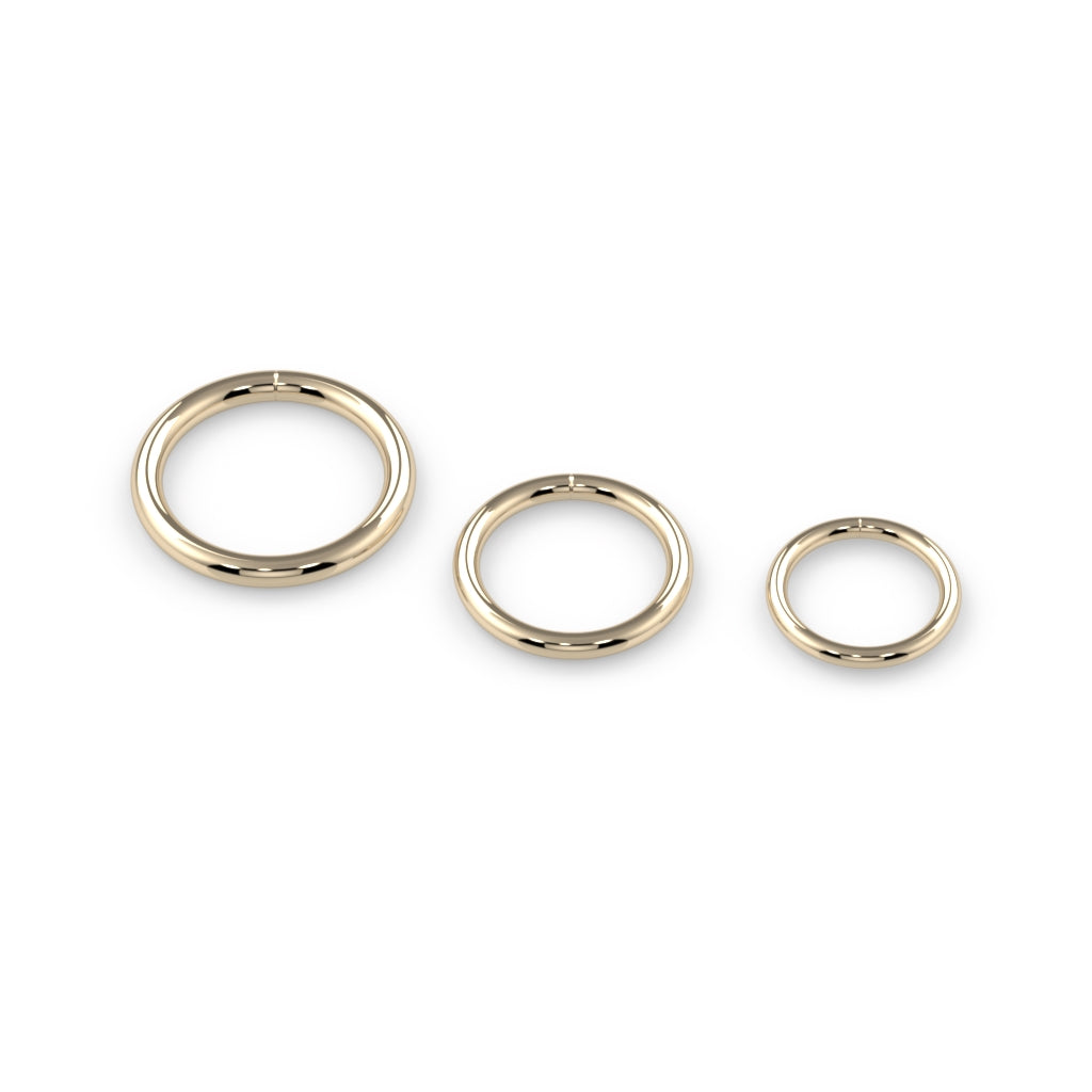 14K Gold Seam Rings