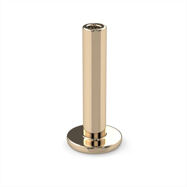 14K Gold 4mm Disc Shaped Backing
