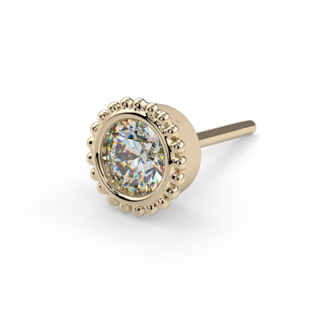 Diamond Millgrain Bezel End--CG17998