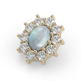 Victorian Oval Cabochon Cluster End
