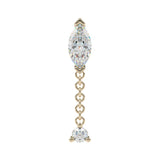 Prong-Set Marquise Dangle End