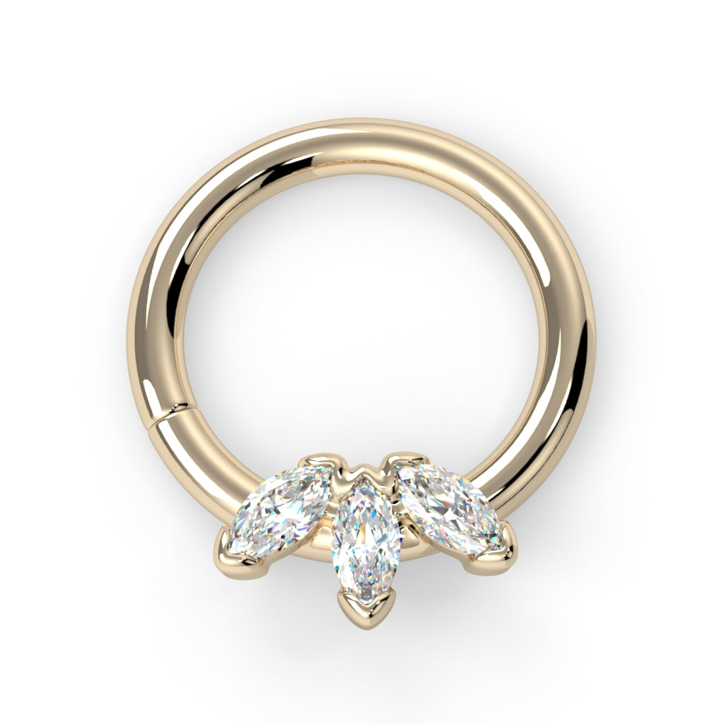 Triple Marquise Seam Ring